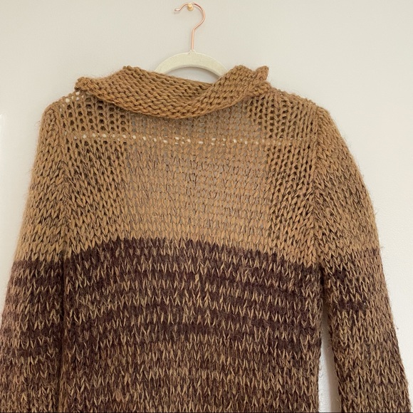 Free People Brown sweater long sleeve cardigan - Picture 5 of 6